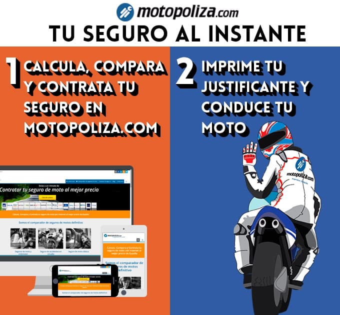 Tu seguro de moto al instante con motopoliza.com
