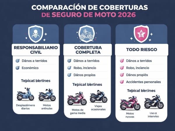 Los mejores seguros para motos en 2026