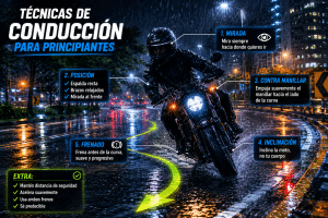 Técnicas de conducción en moto para principiantes
