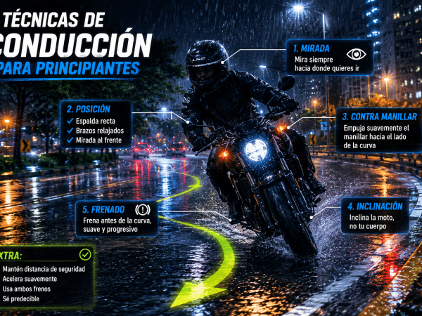 Técnicas de conducción en moto para principiantes