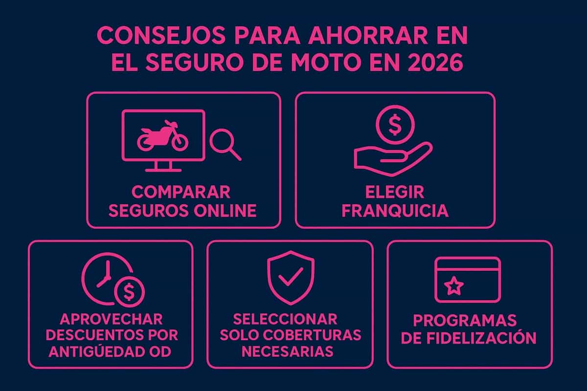 Consejos para ahorrar en el seguro de moto