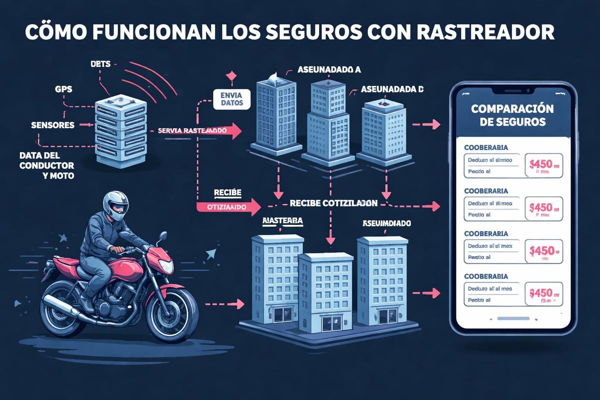 Funcionamiento de un rastreador de seguros