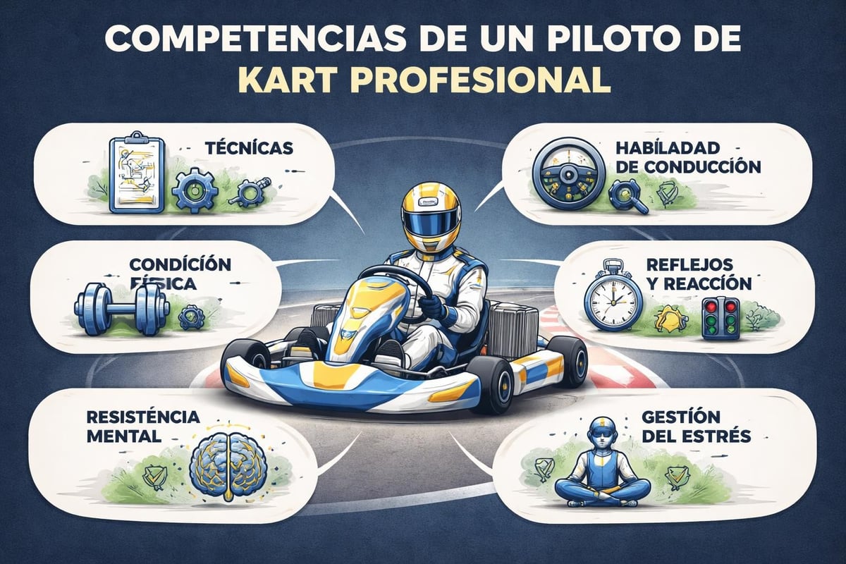 Habilidades y cualidades del piloto de kart