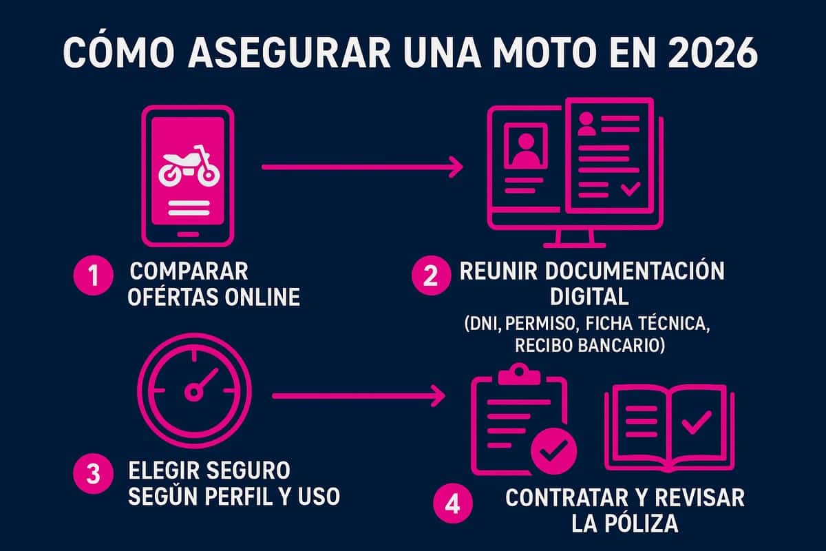 Cómo asegurar una moto paso a paso