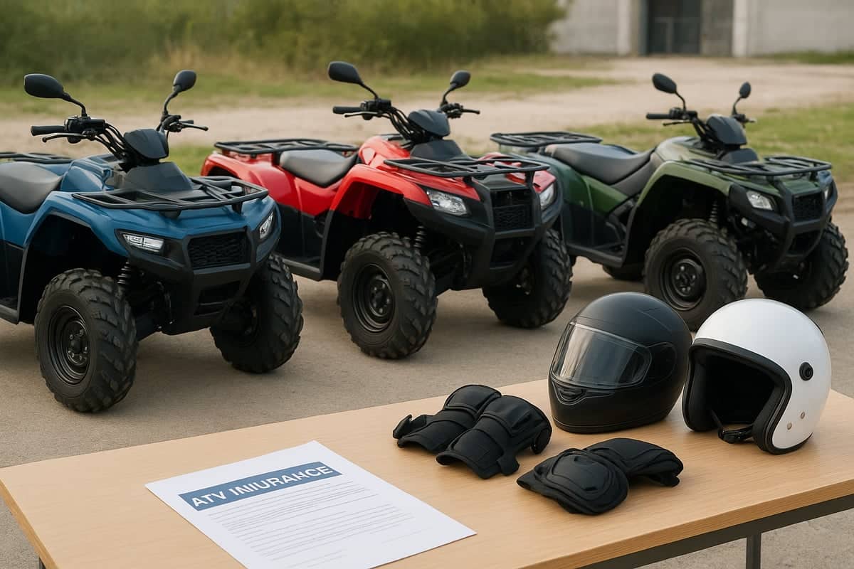 Quad circulando por pista de tierra: el seguro obligatorio no depende del tipo de terreno