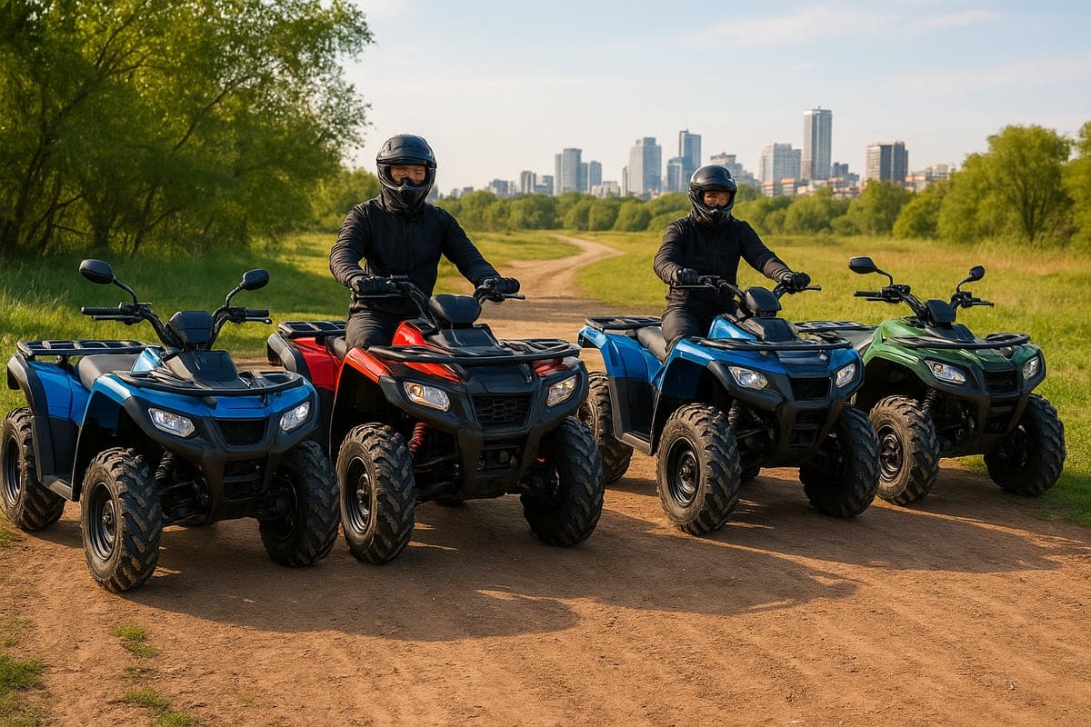 Quads y ATV aparcados: distintas categorías legales de cuadriciclo