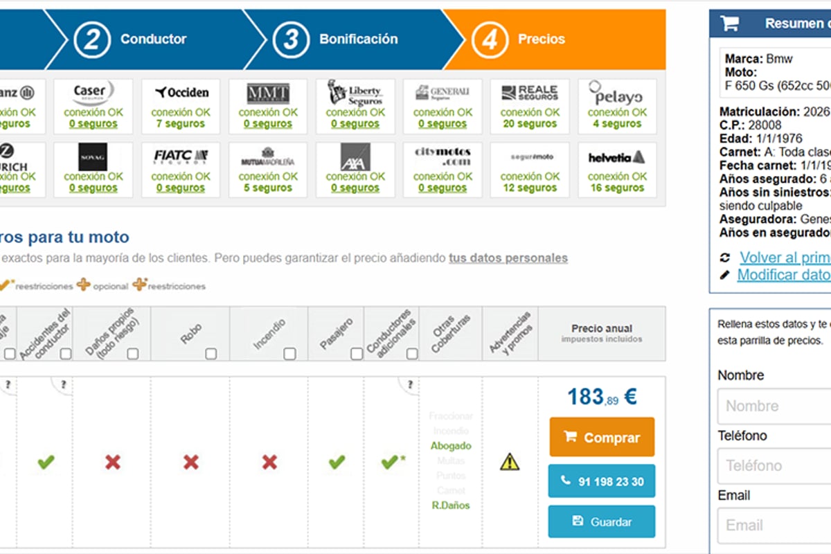 Seguros de moto - Motopoliza.com