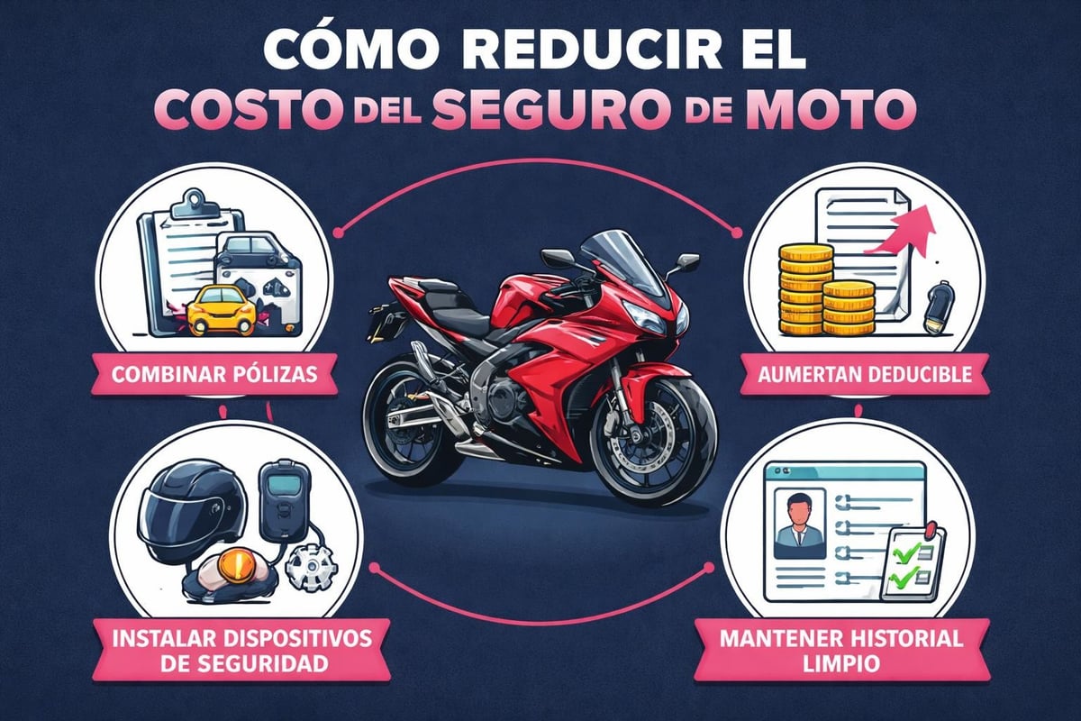 Cómo reducir el precio del seguro de moto